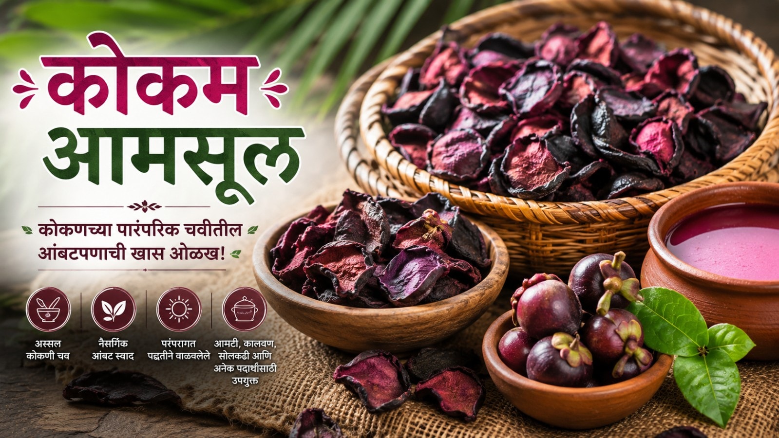कोकणातील पारंपरिक कोकम आमसूल